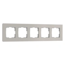 Изображение Рамка на 5 постов Senso (дымчатый, стекло soft-touch) W0053117