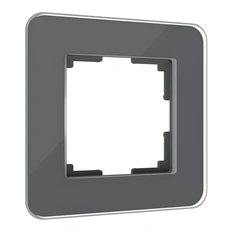 Изображение Рамка из стекла на 1 пост Elite графит W0012440